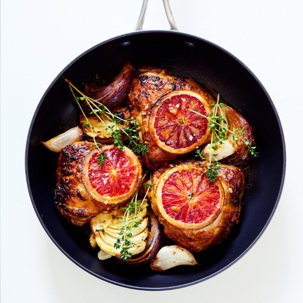 Blood Orange Peri Peri Chicken With Oven Roasted Fennel & Red Onion
