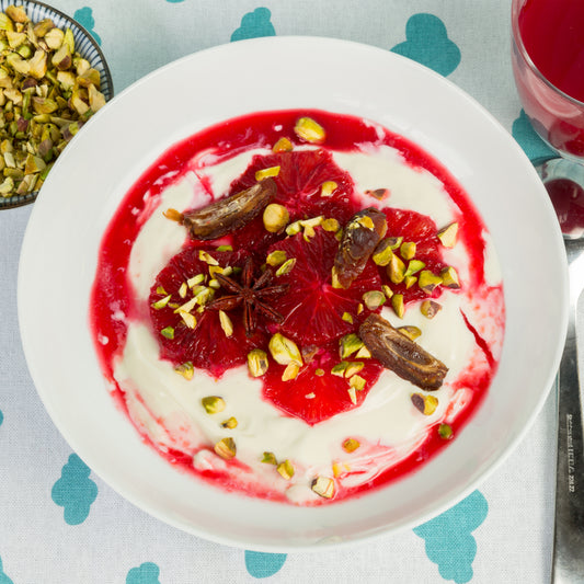 Blood Orange Compote with Yoghurt